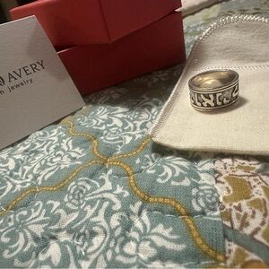 James Avery Silver and Black Ring